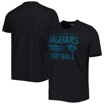 Men's '47 Black Jacksonville Jaguars Wordmark Rider Franklin T-Shirt