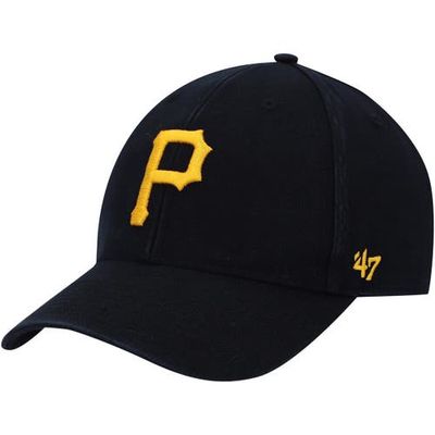 Men's '47 Black Pittsburgh Pirates Legend MVP Logo Adjustable Hat
