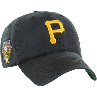 Men's '47 Black Pittsburgh Pirates Sure Shot Classic Franchise Fitted Hat