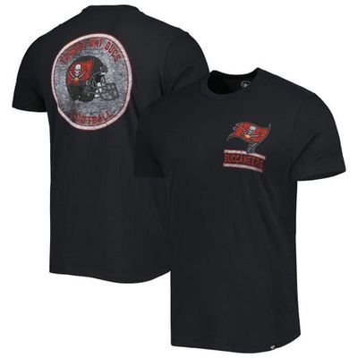 Men's '47 Black Tampa Bay Buccaneers Open Field Franklin T-Shirt
