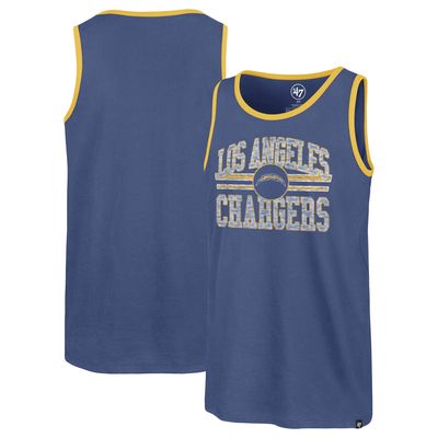 Men's '47 Blue Los Angeles Chargers Winger Franklin Tank Top