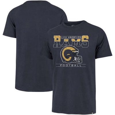 Men's '47 Blue Los Angeles Rams Time Lock Franklin T-Shirt in Charcoal
