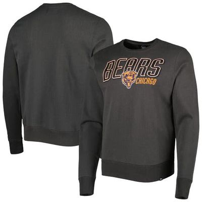 Men's '47 Charcoal Chicago Bears Locked In Headline Pullover Sweatshirt