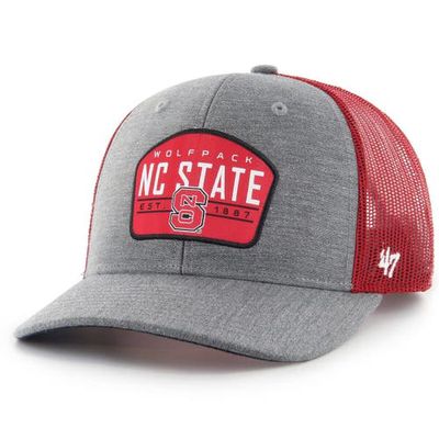 Men's '47 Charcoal NC State Wolfpack Slate Trucker Snapback Hat