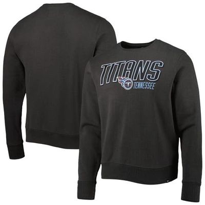 Men's '47 Charcoal Tennessee Titans Locked In Headline Pullover Sweatshirt