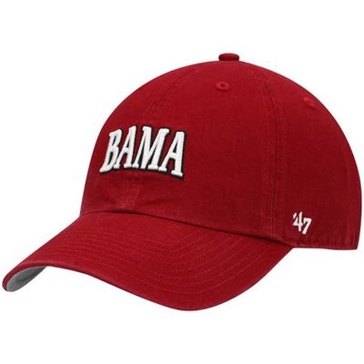 Men's '47 Crimson Alabama Crimson Tide Archie Script Clean Up Adjustable Hat