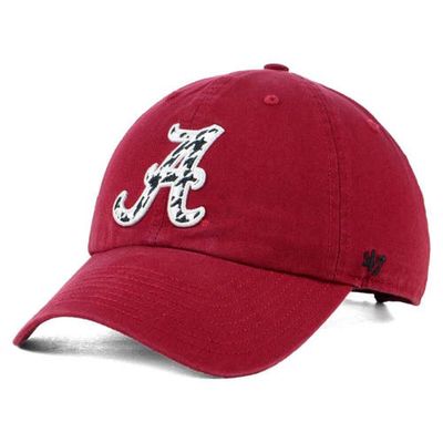 Men's '47 Crimson Alabama Crimson Tide Vintage Clean Up Adjustable Hat