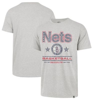 Men's '47 Gray Brooklyn Nets 2021/22 City Edition Elements Franklin T-Shirt
