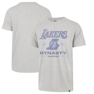 Men's '47 Gray Los Angeles Lakers 2021/22 City Edition Elements Franklin T-Shirt