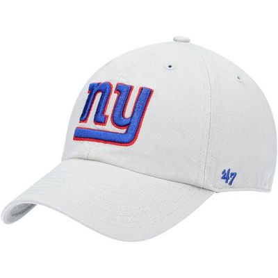 Men's '47 Gray New York Giants Team Clean Up Adjustable Hat