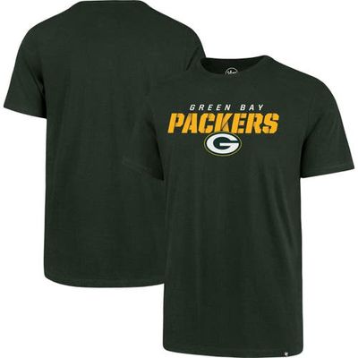 Men's '47 Green Green Bay Packers Traction Super Rival T-Shirt