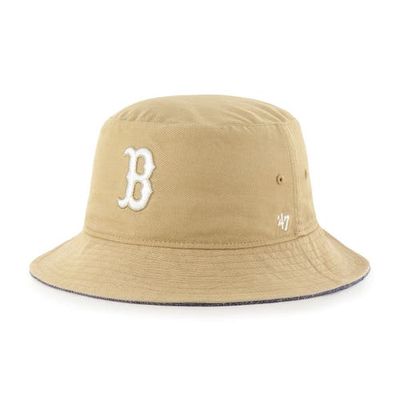 Men's '47 Khaki Boston Red Sox Chambray Ballpark Bucket Hat
