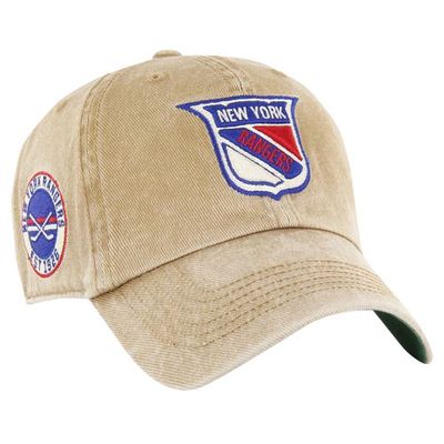 Men's '47 Khaki New York Rangers Earldor Clean Up Adjustable Hat
