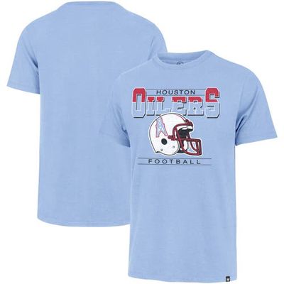 Men's '47 Light Blue Houston Oilers Time Lock Franklin T-Shirt