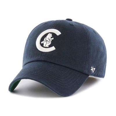 Men's '47 Navy Chicago Cubs Cooperstown Collection Franchise Logo Fitted Hat