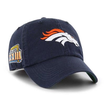 Men's '47 Navy Denver Broncos Sure Shot Franchise Fitted Hat