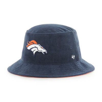 Men's '47 Navy Denver Broncos Thick Cord Bucket Hat