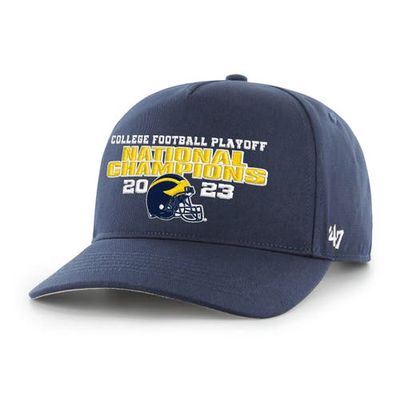Men's '47 Navy Michigan Wolverines College Football Playoff 2023 National Champions Classic Hitch Adjustable Hat
