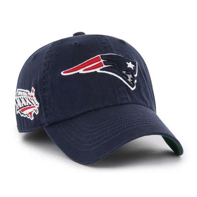 Men's '47 Navy New England Patriots Sure Shot Franchise Fitted Hat