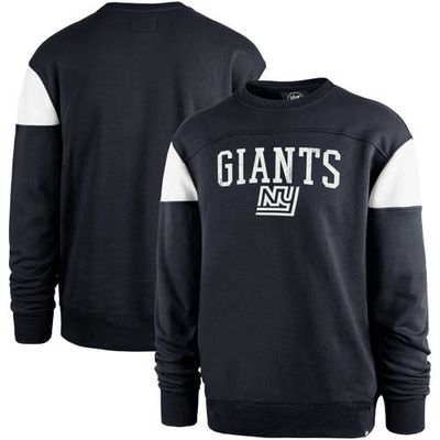 Men's '47 Navy New York Giants Groundbreaker Onset Pullover Sweatshirt
