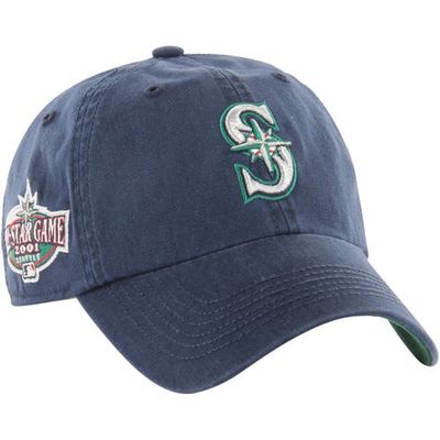 Men's '47 Navy Seattle Mariners Sure Shot Classic Franchise Fitted Hat