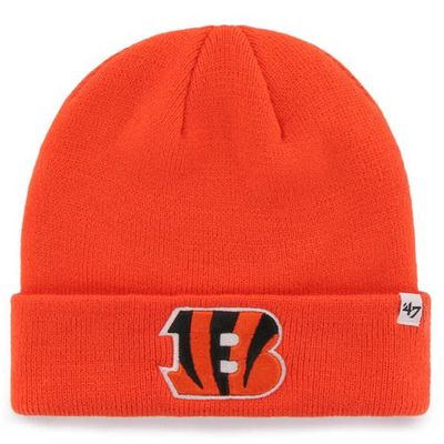 Men's '47 Orange Cincinnati Bengals Secondary Basic Cuffed Knit Hat