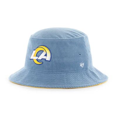 Men's '47 Powder Blue Los Angeles Rams Thick Cord Bucket Hat
