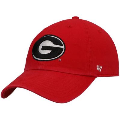 Men's '47 Red Georgia Bulldogs Team Clean Up Adjustable Hat