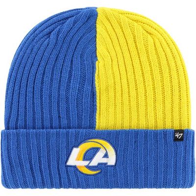 Men's '47 Royal Los Angeles Rams Fracture Cuffed Knit Hat