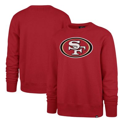 Men's '47 Scarlet San Francisco 49ers Imprint Headline Pullover Sweatshirt