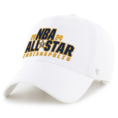 Men's '47 White 2024 NBA All-Star Game Clean Up Adjustable Hat