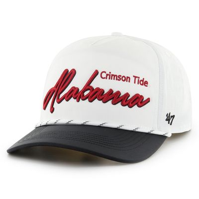 Men's '47 White Alabama Crimson Tide Chamberlain Hitch Adjustable Hat