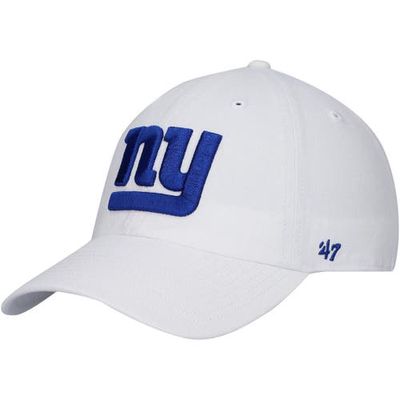 Men's '47 White New York Giants Clean Up Adjustable Hat