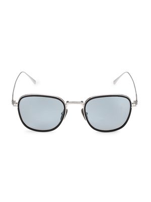 Men's 47MM Square Sunglasses - Silver - Silver