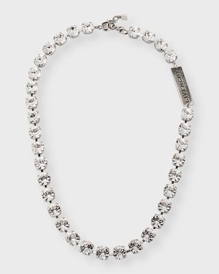 Men's 4G Crystal Short Necklace