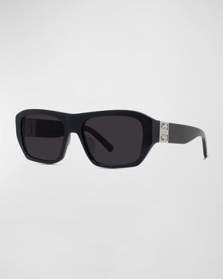 Men's 4G-Hinge Square Acetate Sunglasses