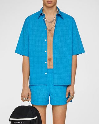 Men's 4G Jacquard Beach Shirt