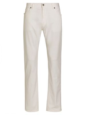 Men's 5 Pocket Slim-Fit Jeans - White - Size 32 - White - Size 32