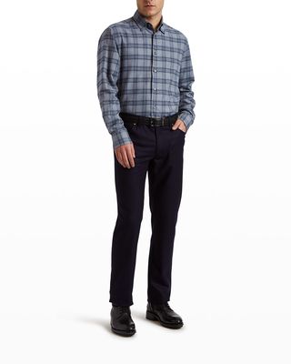 Men's 5-Pocket Wool Trousers