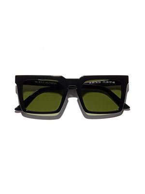 Men's 51MM Square Sunglasses - Black Green - Black Green