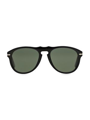 Men's 54MM Pilot Sunglasses - Black