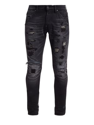 Men's 5620 3D Zip Knee Skinny Jeans - Black Denim - Size 29 - Black Denim - Size 29