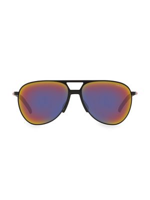 Men's 59MM Pilot Sunglasses - Matte Black - Matte Black