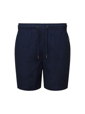 Men's 6-Inch Air Linen Shorts - Deep Navy - Size Small - Deep Navy - Size Small