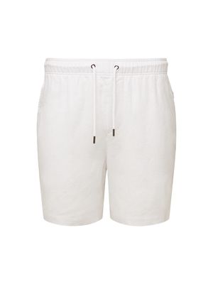 Men's 6-Inch Air Linen Shorts - White - Size Small - White - Size Small