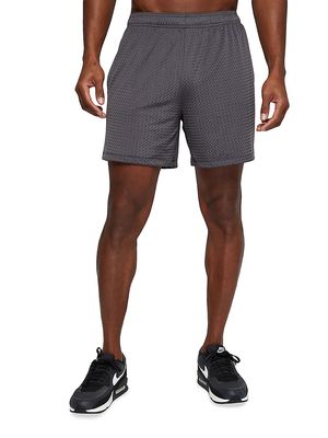 Men's 6-Inch Rebound Mesh Shorts - Charcoal - Size Large - Charcoal - Size Large