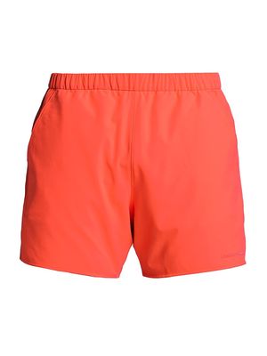 Men's 7-Inch High Stride Shorts - Hot Coral - Size Small