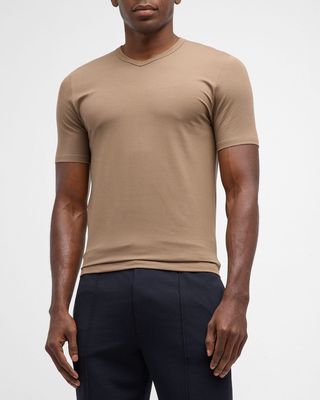 Men's 700 Pureness Slim Fit V-Neck T-Shirt