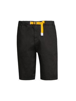 Men's Above-The-Knee Cotton-Blend Shorts - Black - Size 28 - Black - Size 28