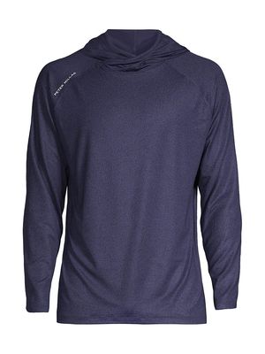 Men's Active Aurora Hooded T-Shirt - Navy - Size Small - Navy - Size Small